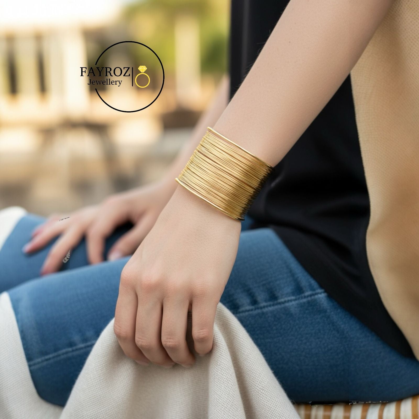 مجموعة أساور نسائية بتصميم عصري متعدد الألوان من ستانلس ستيل عالي الجودة – إكسسوارات فاخرة تجمع بين الجرأة والأناقة مع مقاومة للصدأ    من فيروز جوليري .