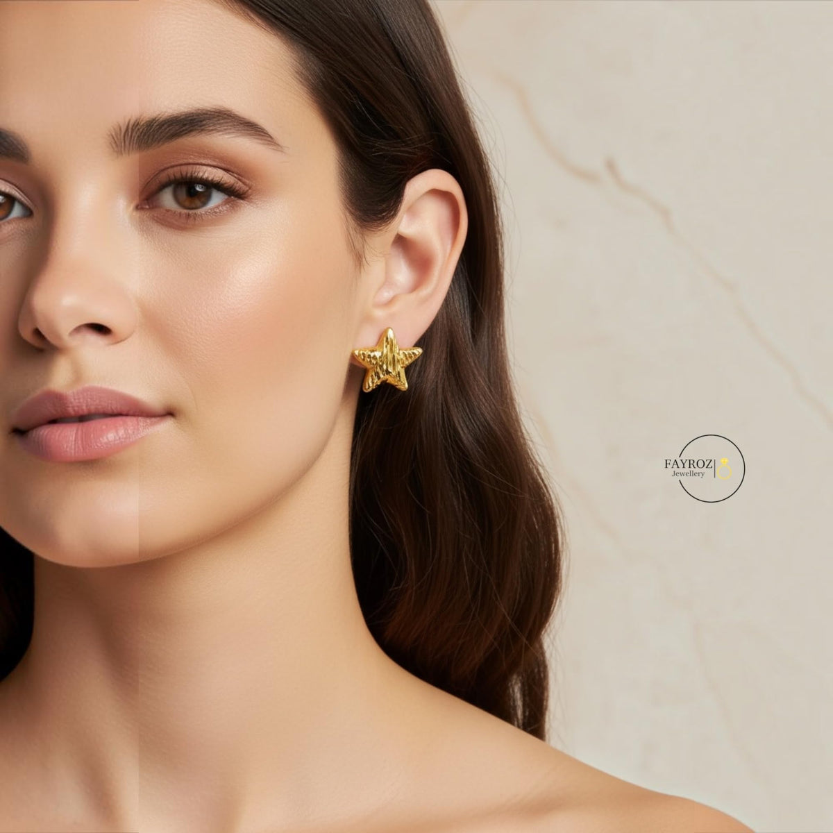 حلق نسائي من ستانلس ستيل، أقراط بتصميم عصري وأنيق، مقاومة للصدأ وتغير اللون، خفيفة ومريحة للاستخدام اليومي والحفلات والمناسبات، هدية للنساء والبنات – فيروز جوليري