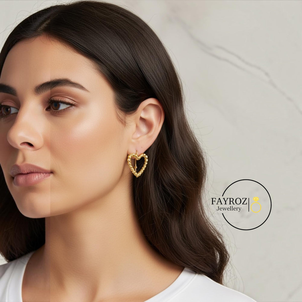 حلق تكة نسائي من ستانلس ستيل، أقراط بتصميم عصري وأنيق، مقاومة للصدأ وتغير اللون، مناسبة للاستخدام اليومي والمناسبات، هدية مثالية للنساء والبنات – فيروز جوليري