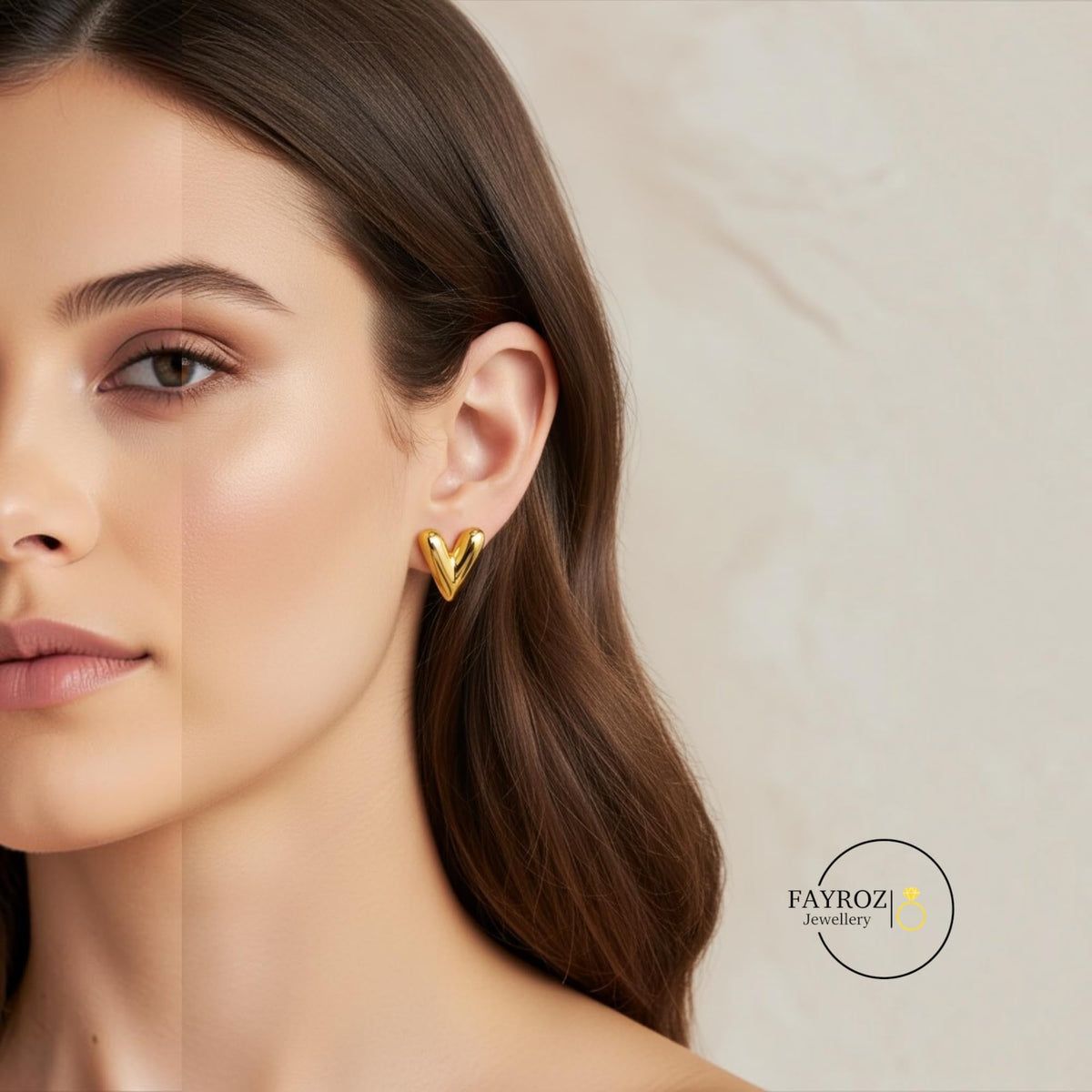 حلق نسائي من ستانلس ستيل، أقراط بتصميم عصري وأنيق، مقاومة للصدأ وتغير اللون، خفيفة ومريحة للاستخدام اليومي والحفلات والمناسبات، هدية للنساء والبنات – فيروز جوليري