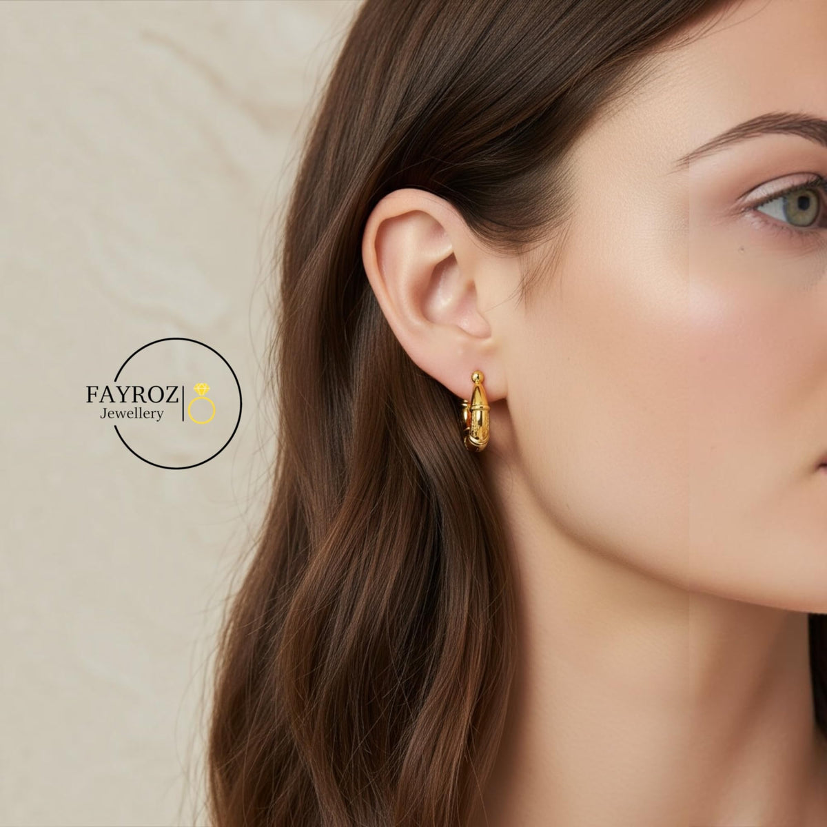 حلق تكة نسائي من ستانلس ستيل، أقراط بتصميم عصري وأنيق، مقاومة للصدأ وتغير اللون، مناسبة للاستخدام اليومي والمناسبات، هدية مثالية للنساء والبنات – فيروز جوليري
