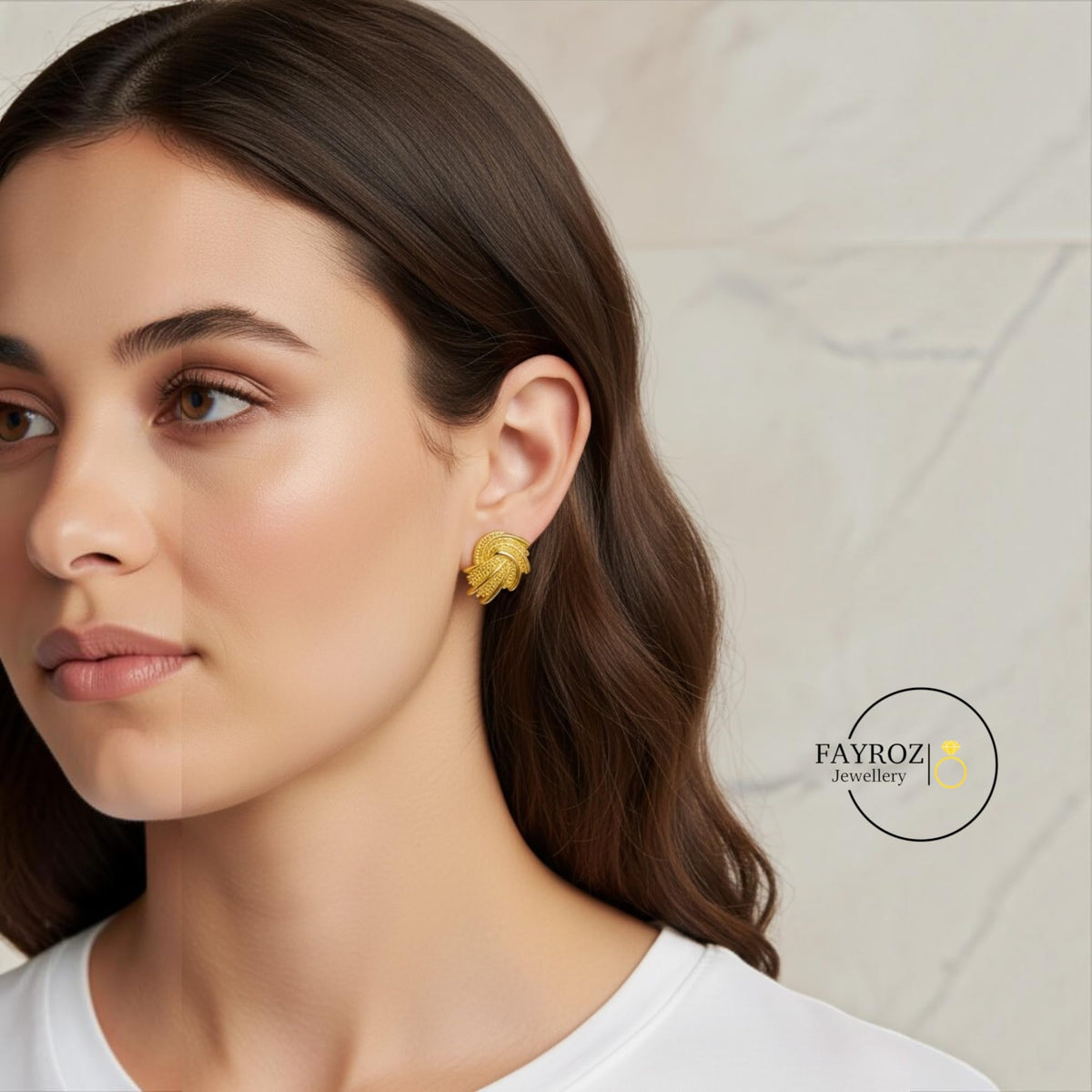 حلق نسائي من ستانلس ستيل، أقراط بتصميم عصري وأنيق، مقاومة للصدأ وتغير اللون، خفيفة ومريحة للاستخدام اليومي والحفلات والمناسبات، هدية للنساء والبنات – فيروز جوليري