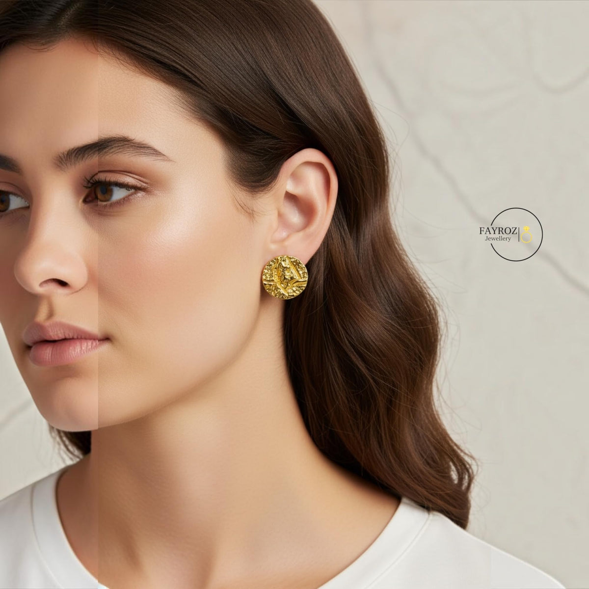 حلق نسائي من ستانلس ستيل، أقراط بتصميم عصري وأنيق، مقاومة للصدأ وتغير اللون، خفيفة ومريحة للاستخدام اليومي والحفلات والمناسبات، هدية للنساء والبنات – فيروز جوليري