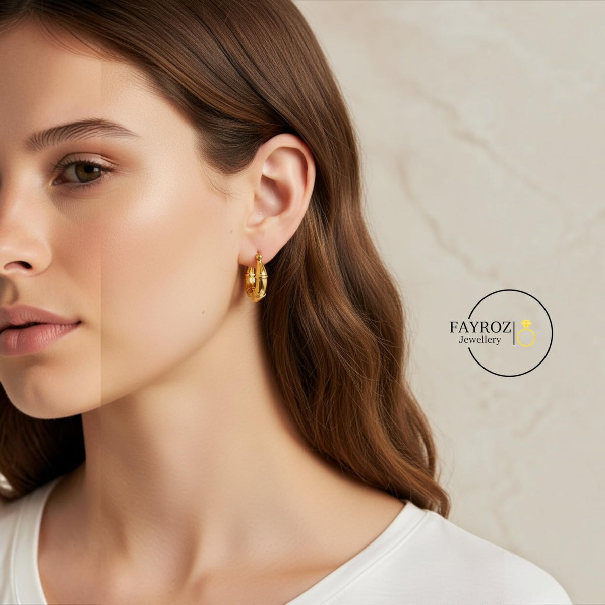حلق تكة نسائي من ستانلس ستيل، أقراط بتصميم عصري وأنيق، مقاومة للصدأ وتغير اللون، مناسبة للاستخدام اليومي والمناسبات، هدية مثالية للنساء والبنات – فيروز جوليري