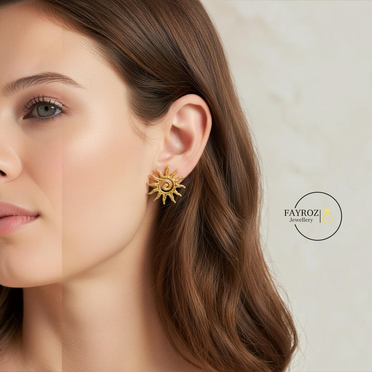 حلق نسائي من ستانلس ستيل، أقراط بتصميم عصري وأنيق، مقاومة للصدأ وتغير اللون، خفيفة ومريحة للاستخدام اليومي والحفلات والمناسبات، هدية للنساء والبنات – فيروز جوليري