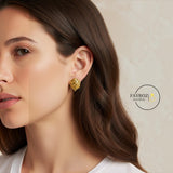 حلق نسائي من ستانلس ستيل، أقراط بتصميم عصري وأنيق، مقاومة للصدأ وتغير اللون، خفيفة ومريحة للاستخدام اليومي والحفلات والمناسبات، هدية للنساء والبنات – فيروز جوليري