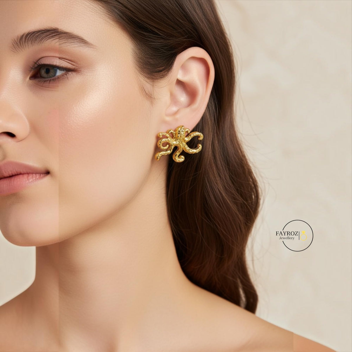 حلق نسائي من ستانلس ستيل، أقراط بتصميم عصري وأنيق، مقاومة للصدأ وتغير اللون، خفيفة ومريحة للاستخدام اليومي والحفلات والمناسبات، هدية للنساء والبنات – فيروز جوليري