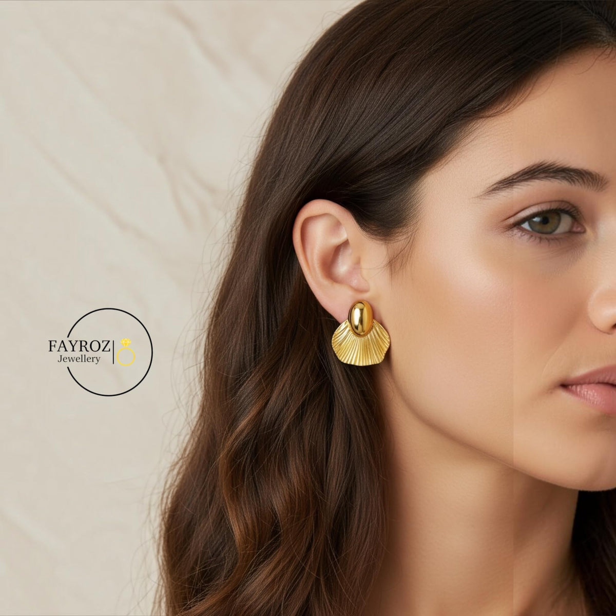 حلق نسائي من ستانلس ستيل، أقراط بتصميم عصري وأنيق، مقاومة للصدأ وتغير اللون، خفيفة ومريحة للاستخدام اليومي والحفلات والمناسبات، هدية للنساء والبنات – فيروز جوليري
