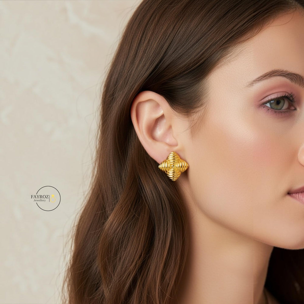 حلق نسائي من ستانلس ستيل، أقراط بتصميم عصري وأنيق، مقاومة للصدأ وتغير اللون، خفيفة ومريحة للاستخدام اليومي والحفلات والمناسبات، هدية للنساء والبنات – فيروز جوليري