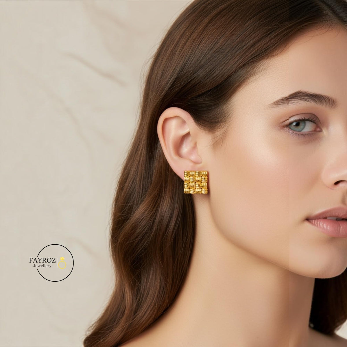 حلق نسائي من ستانلس ستيل، أقراط بتصميم عصري وأنيق، مقاومة للصدأ وتغير اللون، خفيفة ومريحة للاستخدام اليومي والحفلات والمناسبات، هدية للنساء والبنات – فيروز جوليري