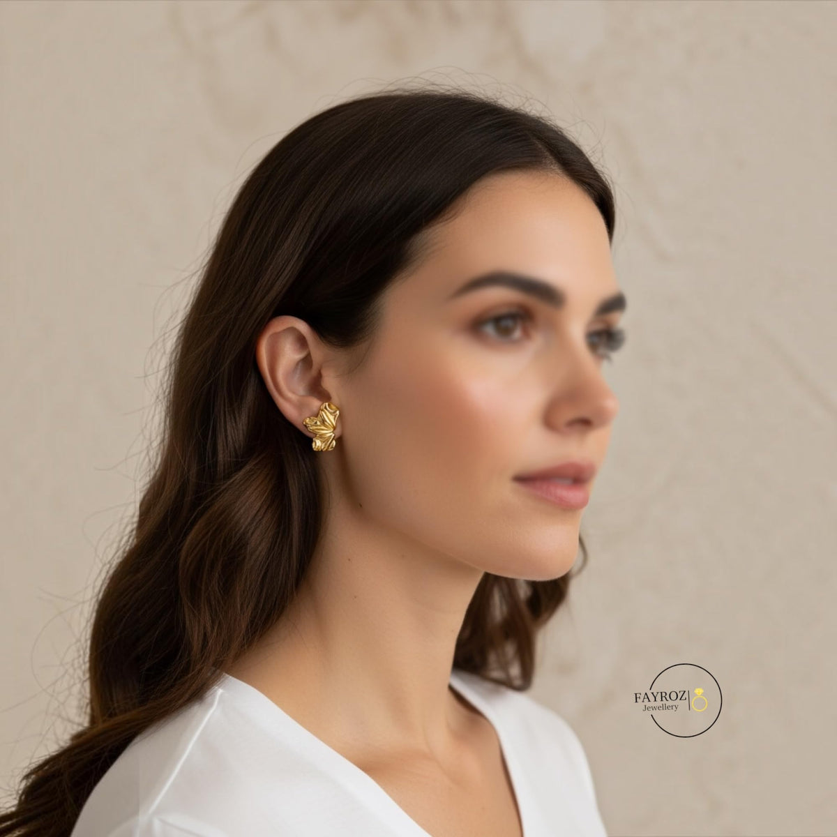 حلق نسائي من ستانلس ستيل، أقراط بتصميم عصري وأنيق، مقاومة للصدأ وتغير اللون، خفيفة ومريحة للاستخدام اليومي والحفلات والمناسبات، هدية للنساء والبنات – فيروز جوليري