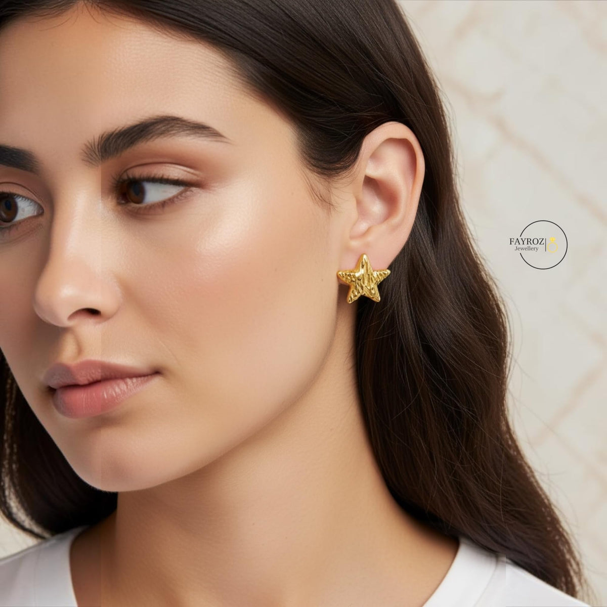 حلق نسائي من ستانلس ستيل، أقراط بتصميم عصري وأنيق، مقاومة للصدأ وتغير اللون، خفيفة ومريحة للاستخدام اليومي والحفلات والمناسبات، هدية للنساء والبنات – فيروز جوليري