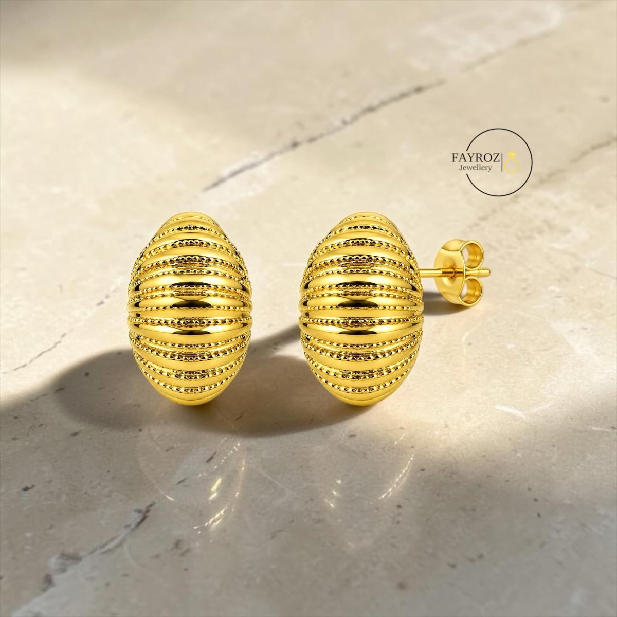 حلق نسائي من ستانلس ستيل، أقراط بتصميم عصري وأنيق، مقاومة للصدأ وتغير اللون، خفيفة ومريحة للاستخدام اليومي والحفلات والمناسبات، هدية للنساء والبنات – فيروز جوليري